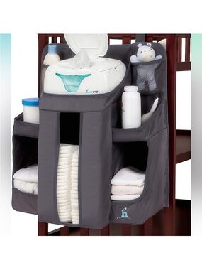 Hiccapop Gray Hanging Diaper Caddy Organizer